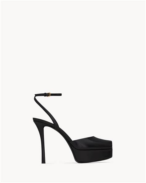 LA SCANDALE platform sandals in smooth leather 